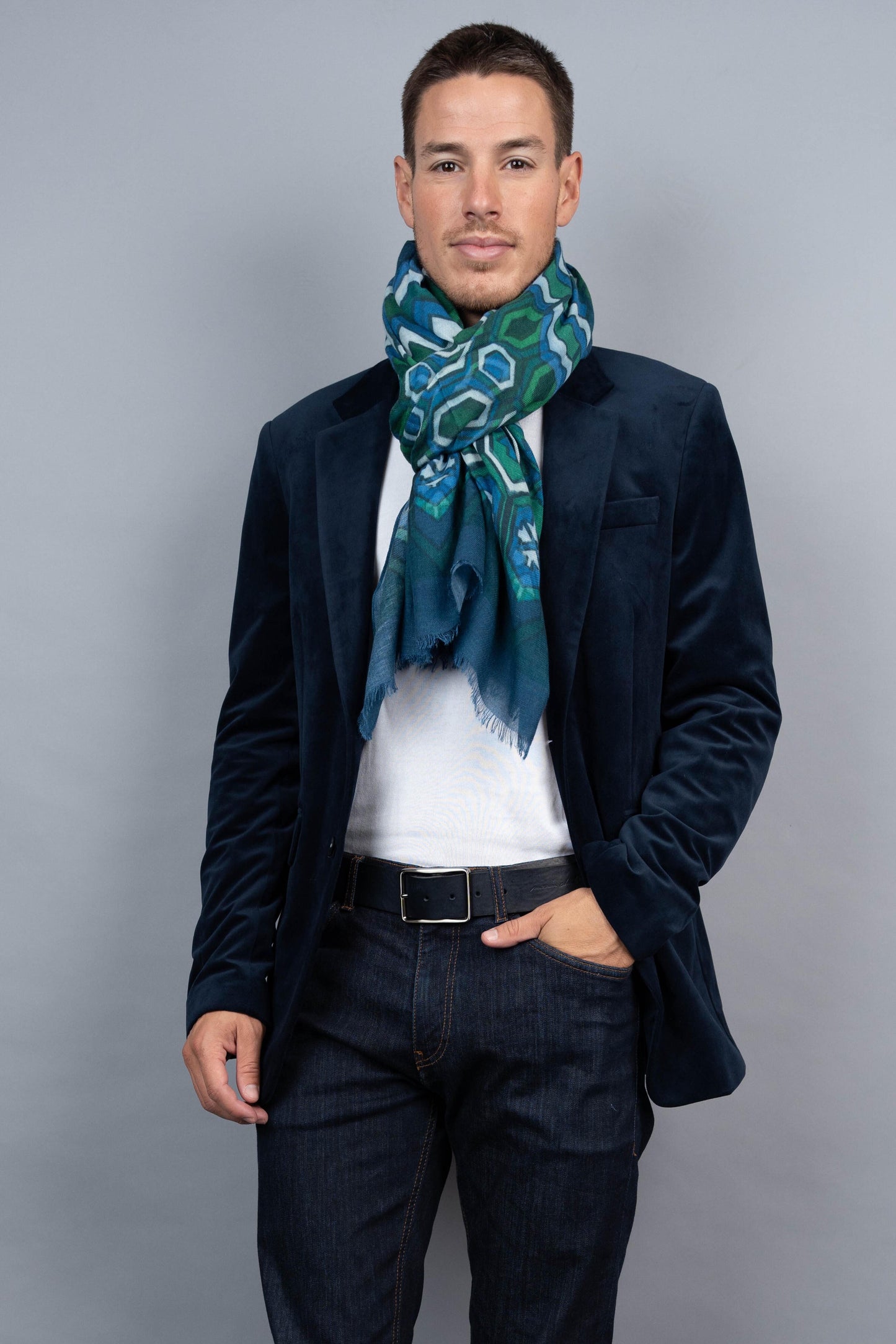 FOULARD ZAHIR BLEU