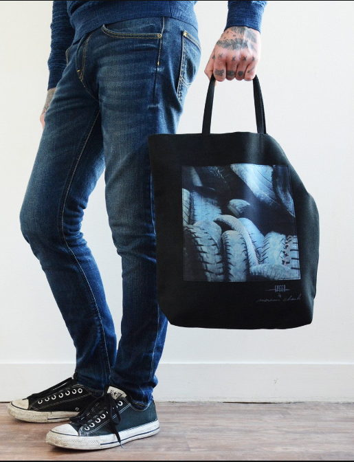 TOTE BAG EN COTON PNEU