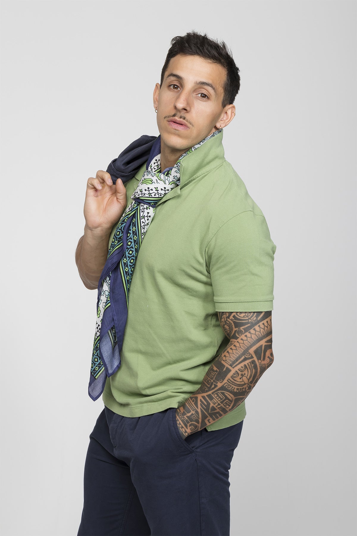 BANDANA EN MODAL FELIX BLEU MARINE