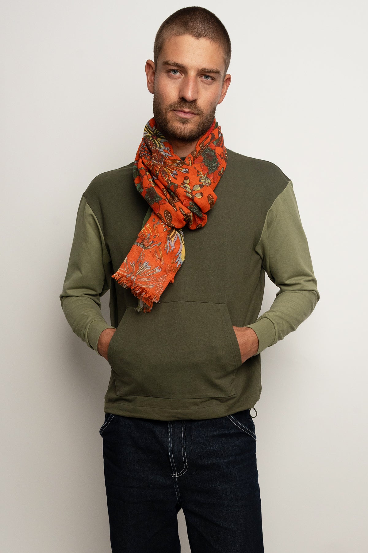 CHECHE EN COTON FLORIAN ORANGE