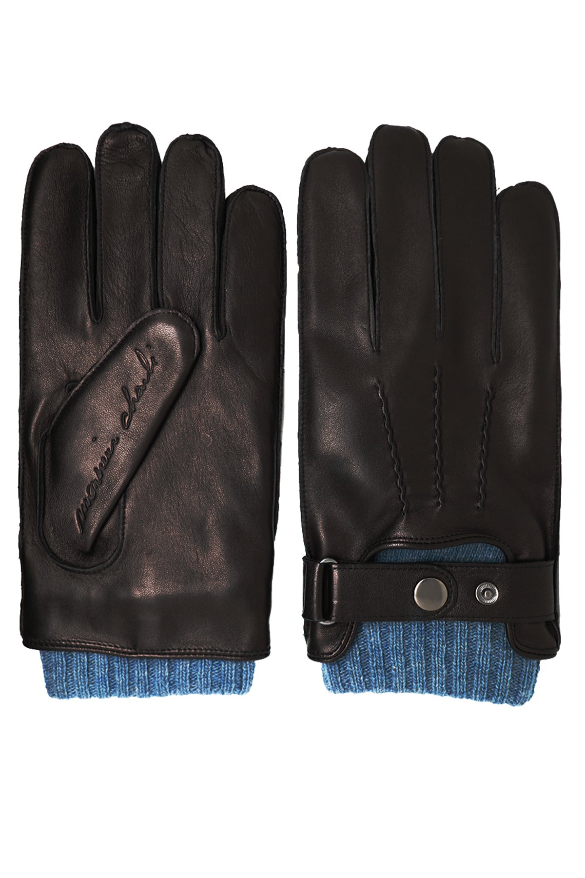 GANTS CUIR HELORY NOIR BLUESTONE