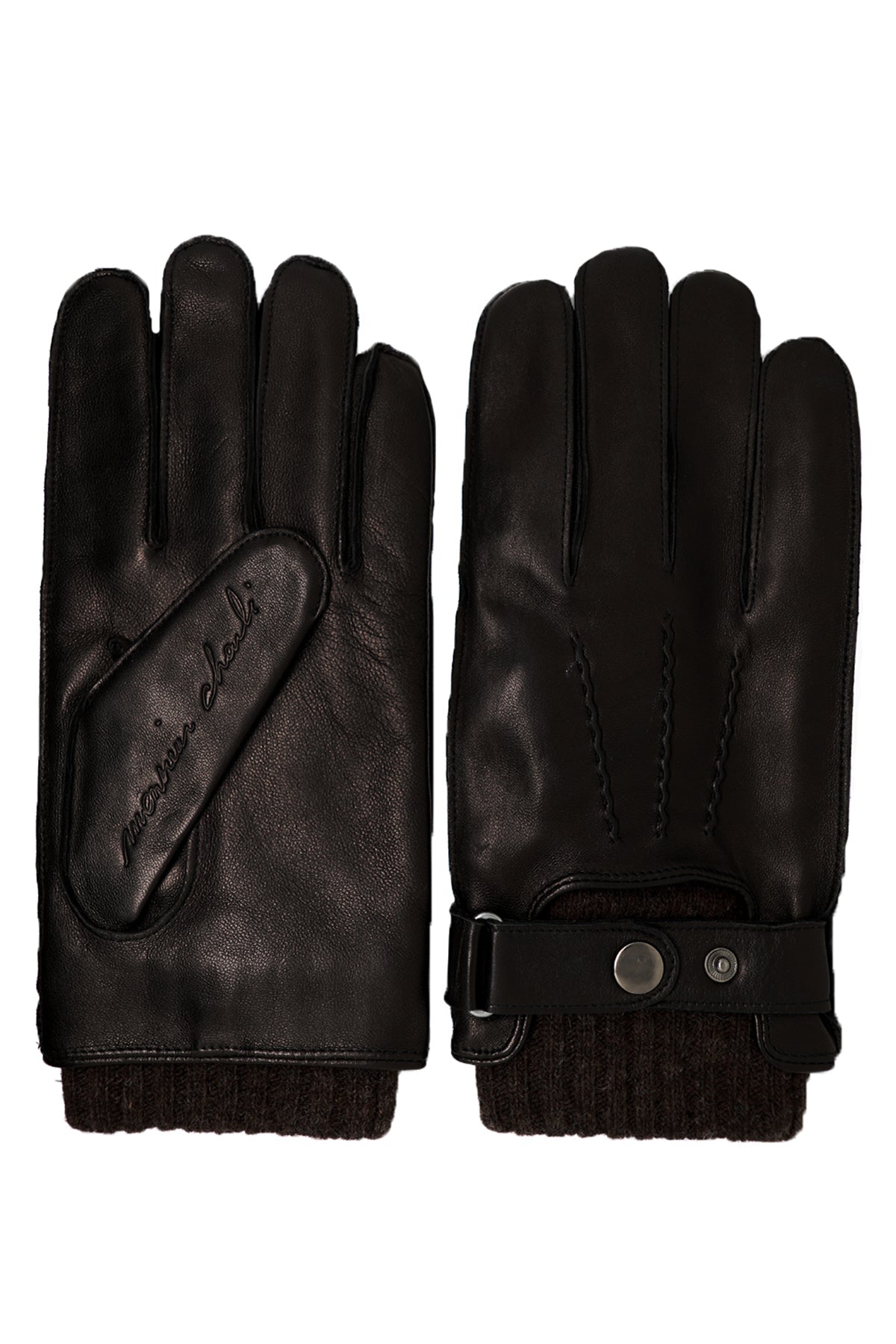 GANTS CUIR HELORY NOIR BRUN