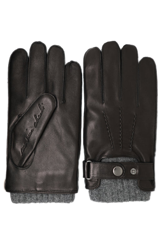 GANTS CUIR HELORY NOIR GRIS