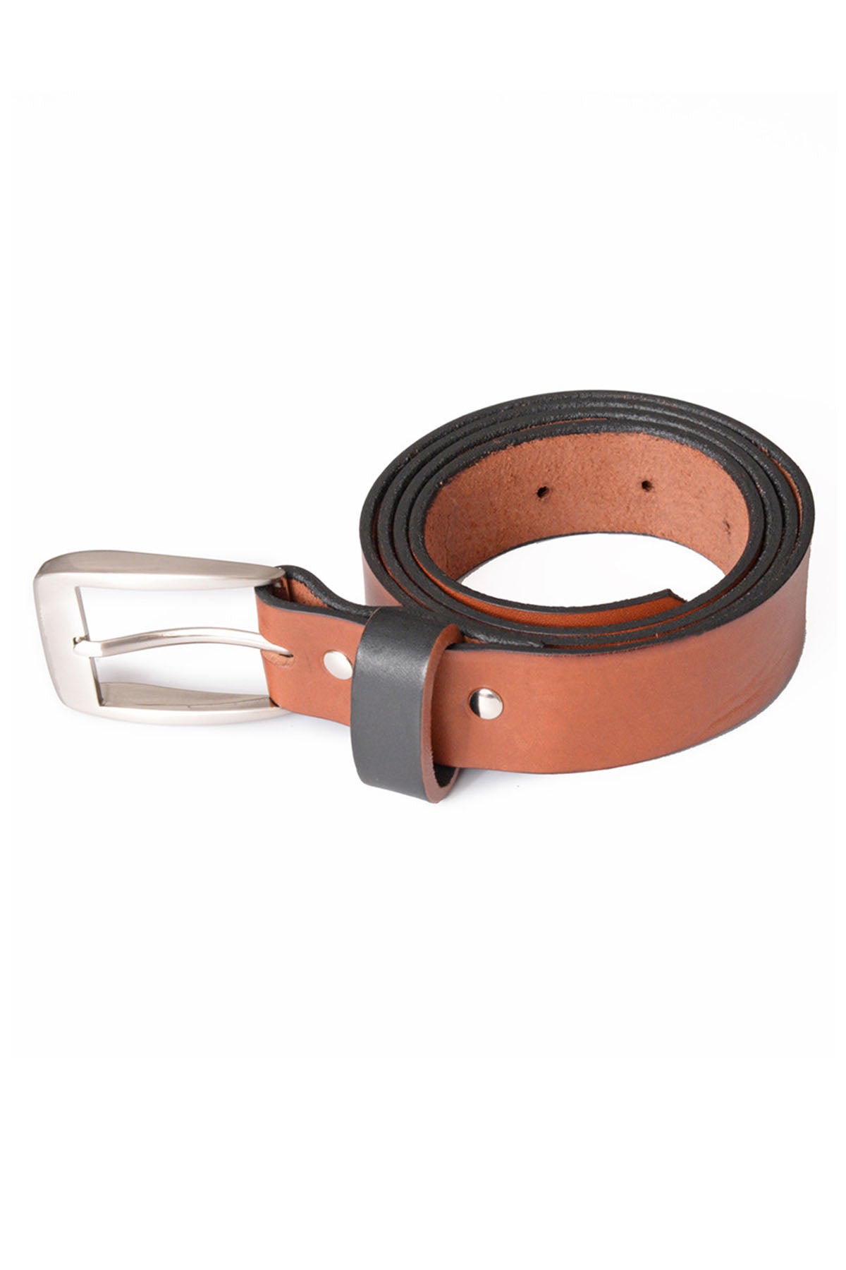 CEINTURE EN CUIR OSCAR CHATAIGNE
