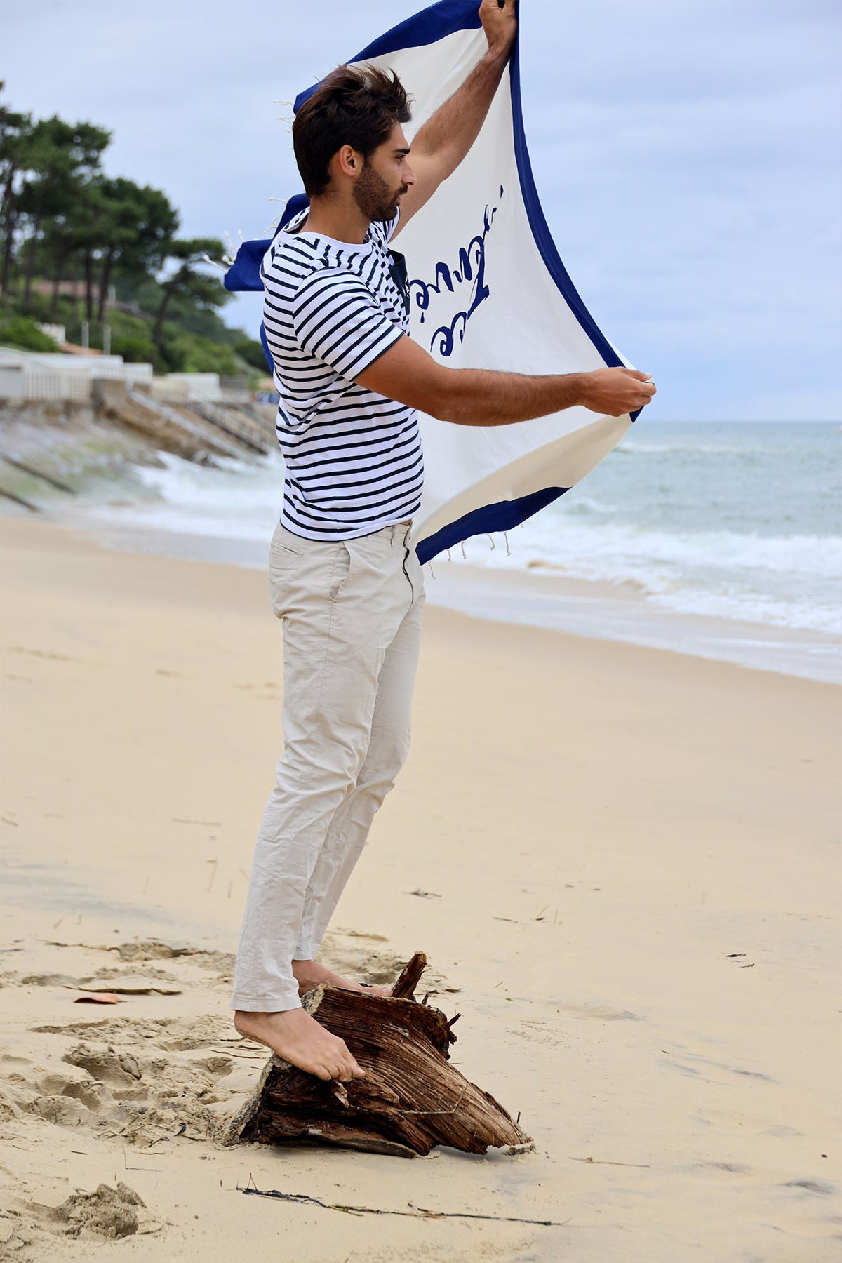FOUTA PLACE RESERVÉE BLEU