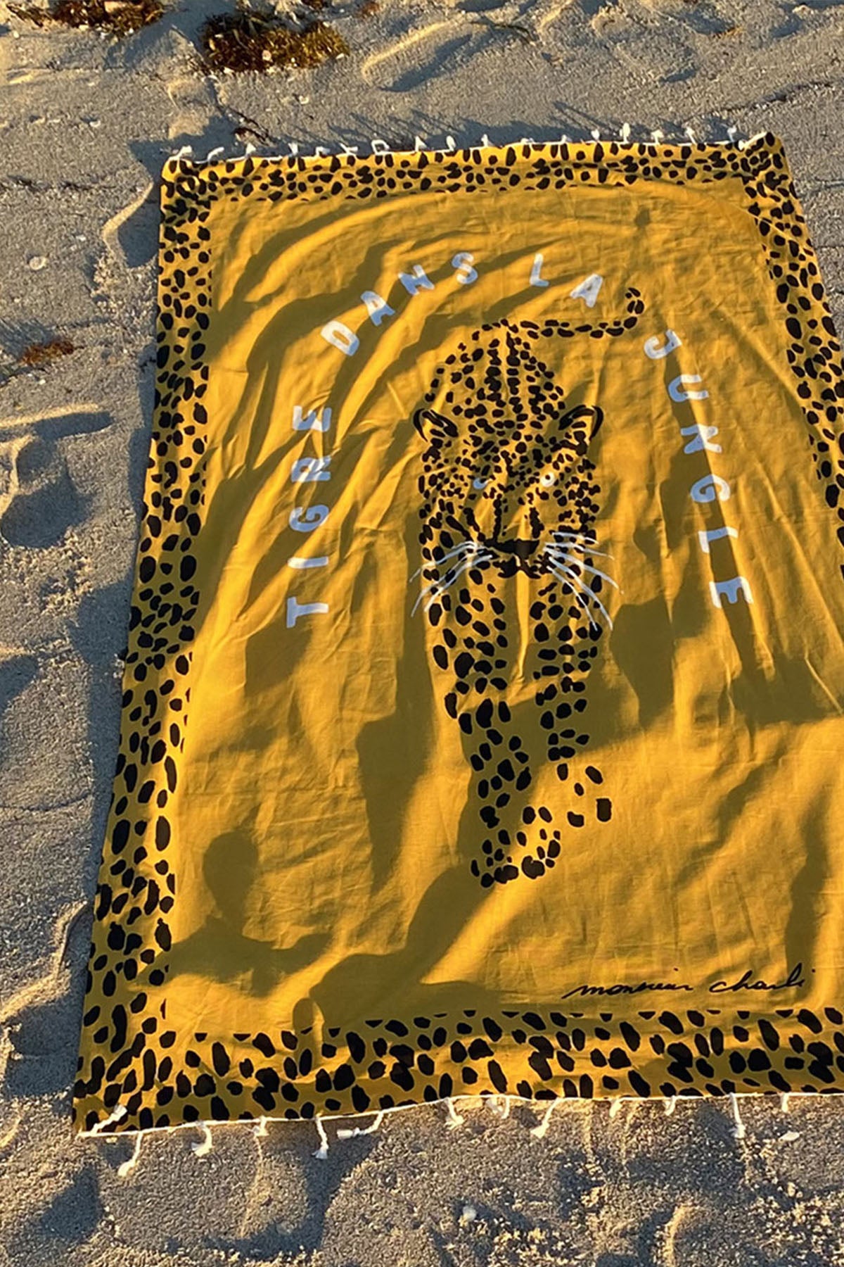 FOUTA DE PLAGE TIGRE CUMIN