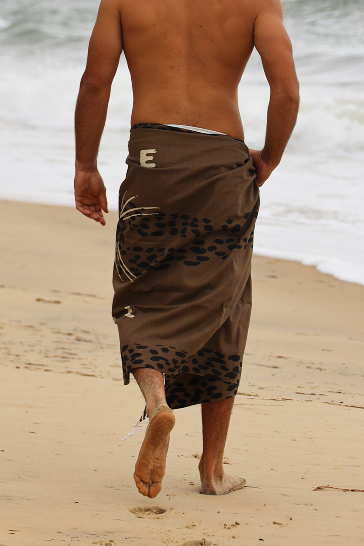 FOUTA DE PLAGE TIGRE KAKI