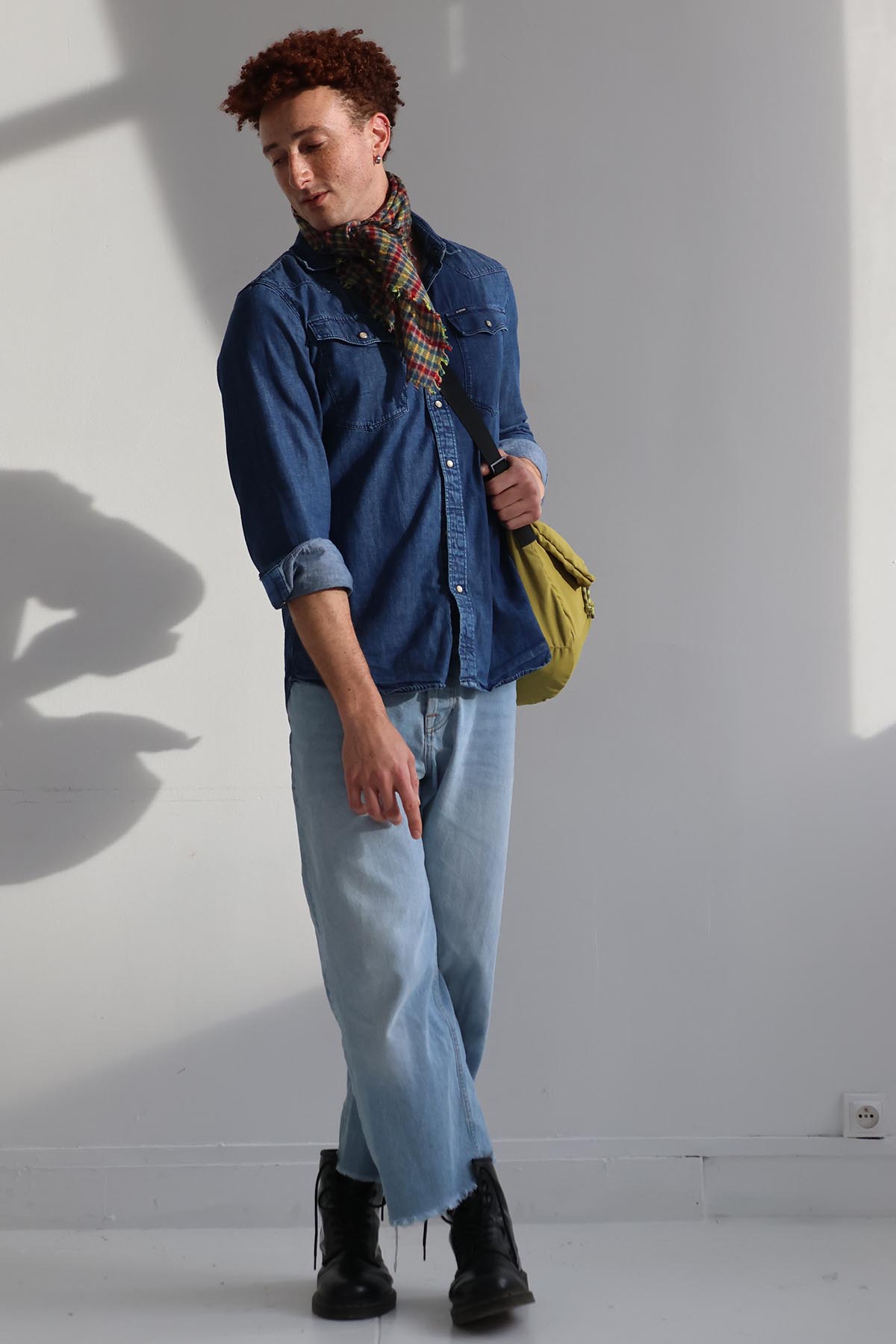 SAC BANDOULIERE HOMME WILLIAM CHARTREUSE