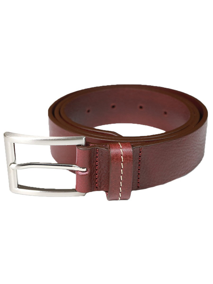 CEINTURE EN CUIR OSVALD BORDEAUX