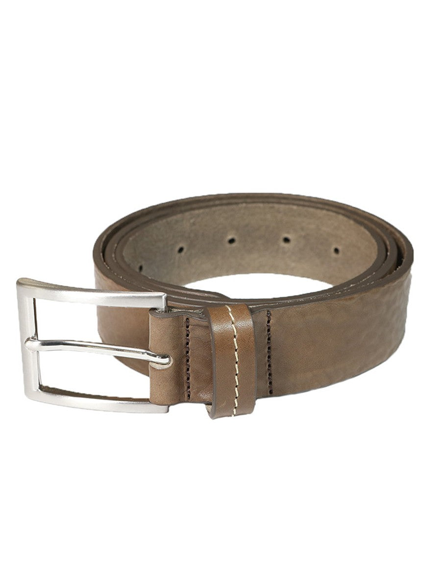 CEINTURE EN CUIR OSVALD TAUPE