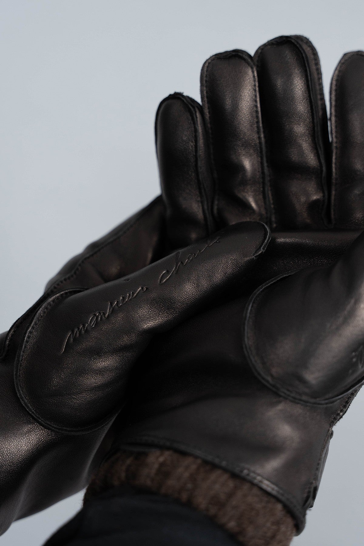 GANTS CUIR HELORY NOIR BRUN
