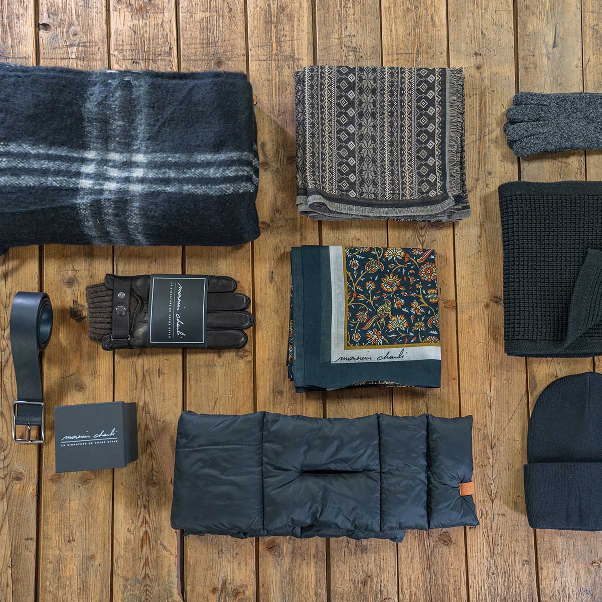 Tous les accessoires de mode pour homme signé Monsieur Charli 