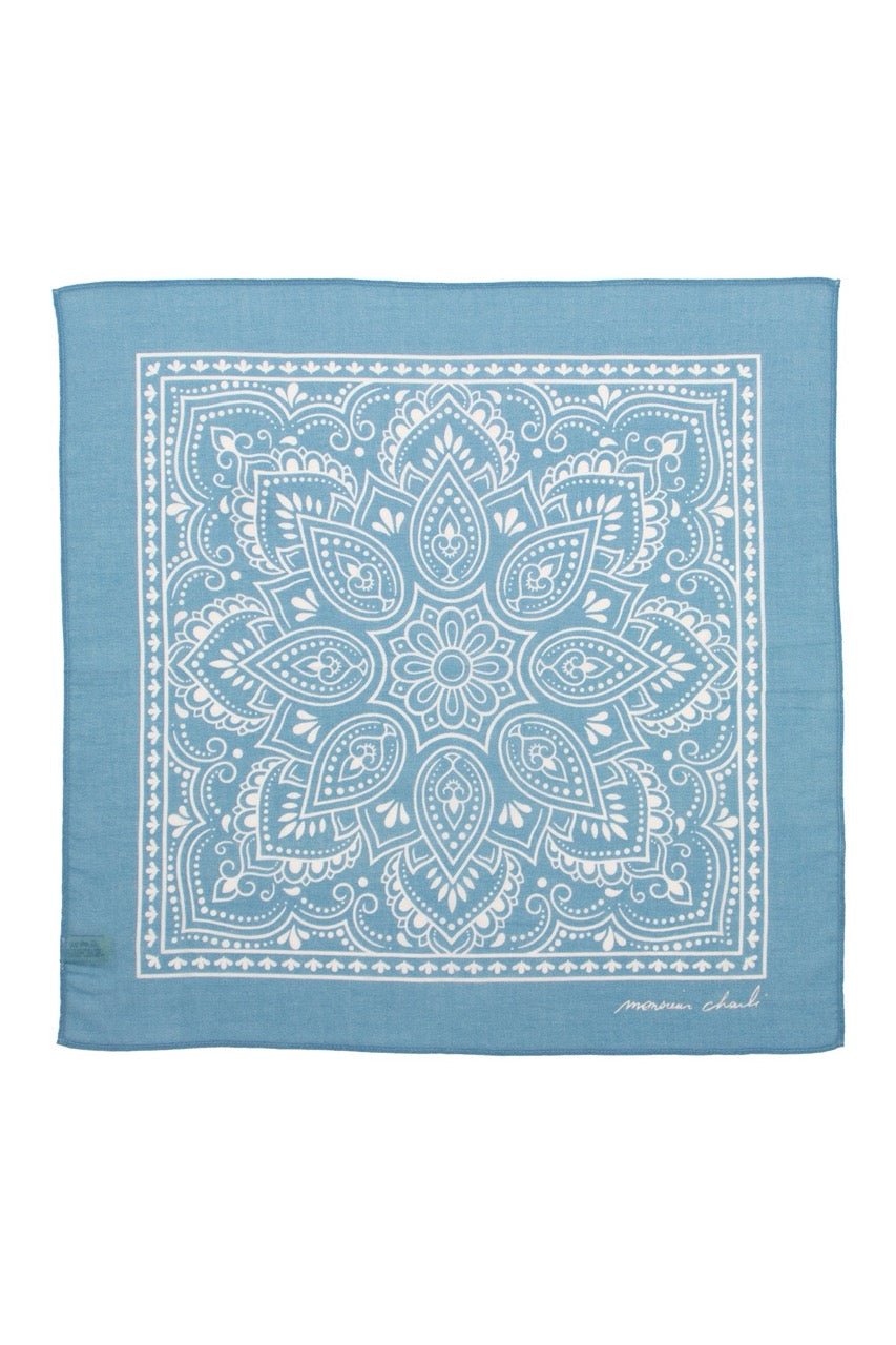 BANDANA EN COTON STANLEY TURQUOISE