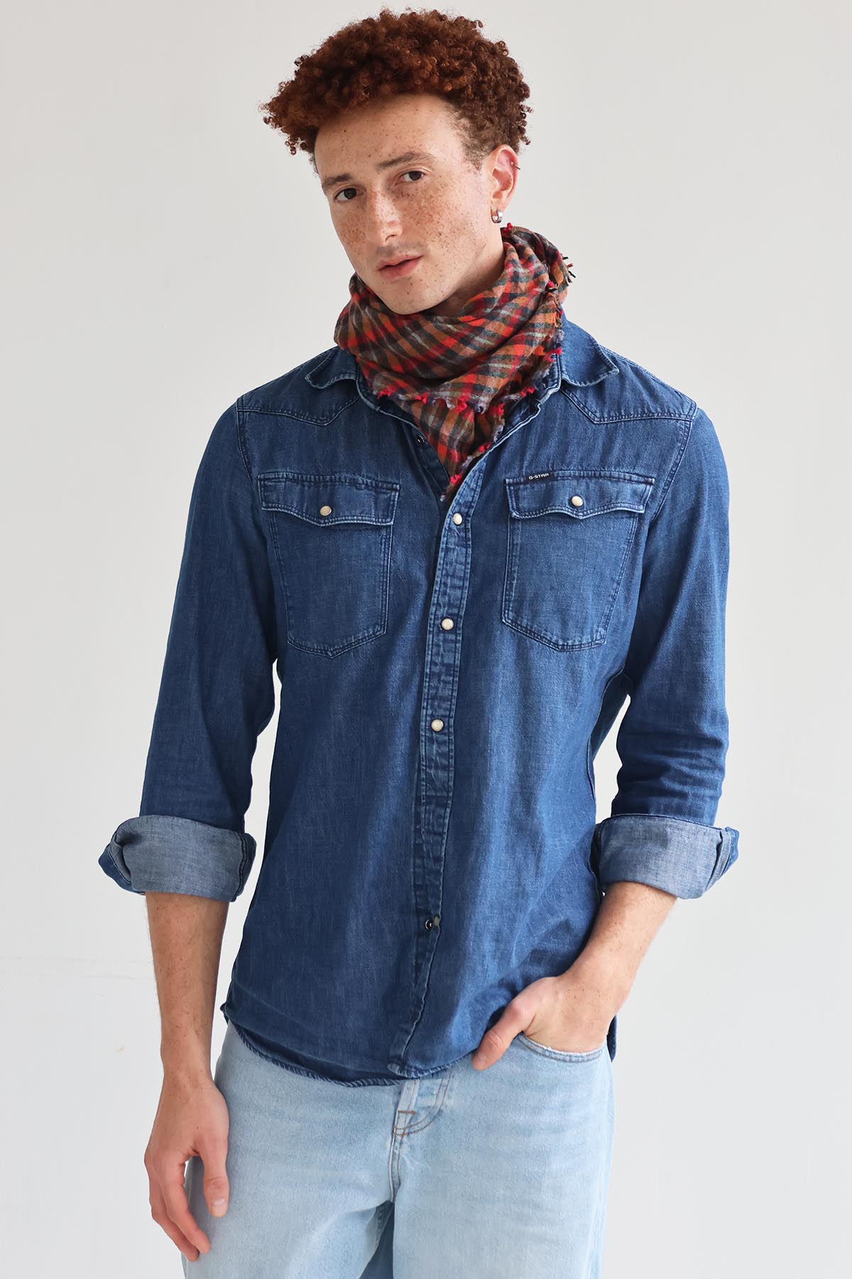 BANDANA EN LAINE BILL ROUGE