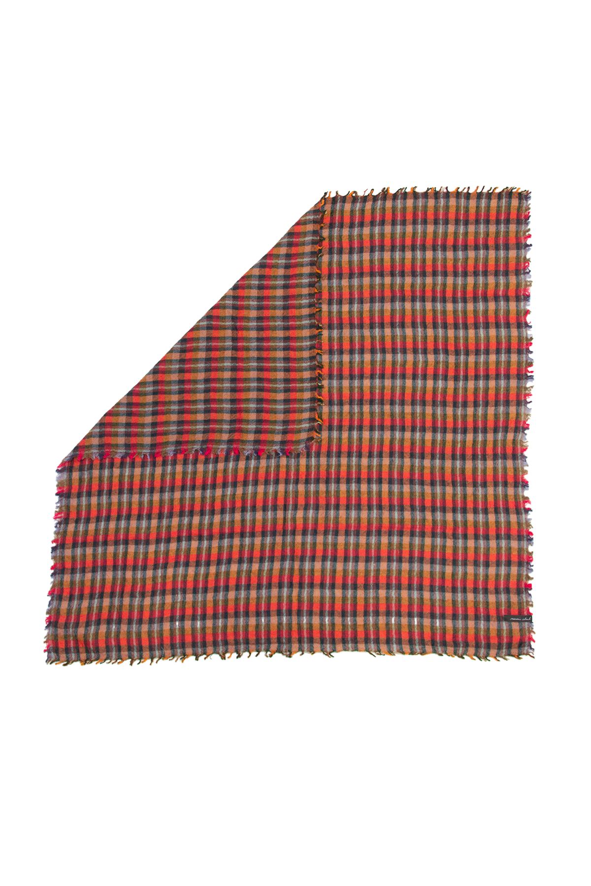 Bandana rouge homme en laine à carreaux  Bill - Monsieur Charli