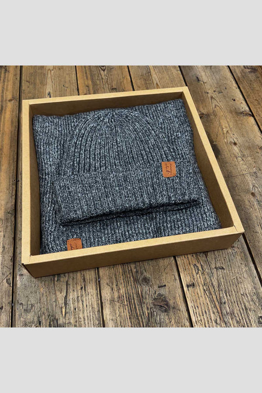 coffret cadeau homme bonnet & echarpe de monsieur charli