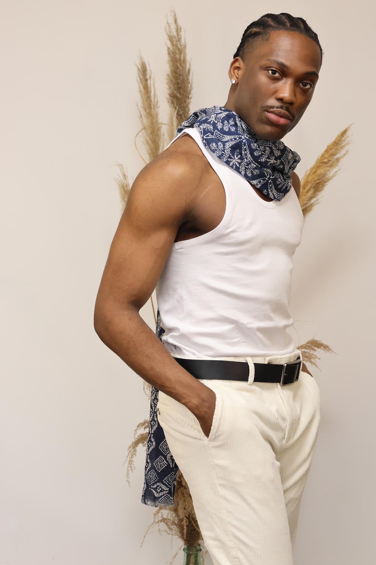 CHECHE EN COTON FABIO MARINE