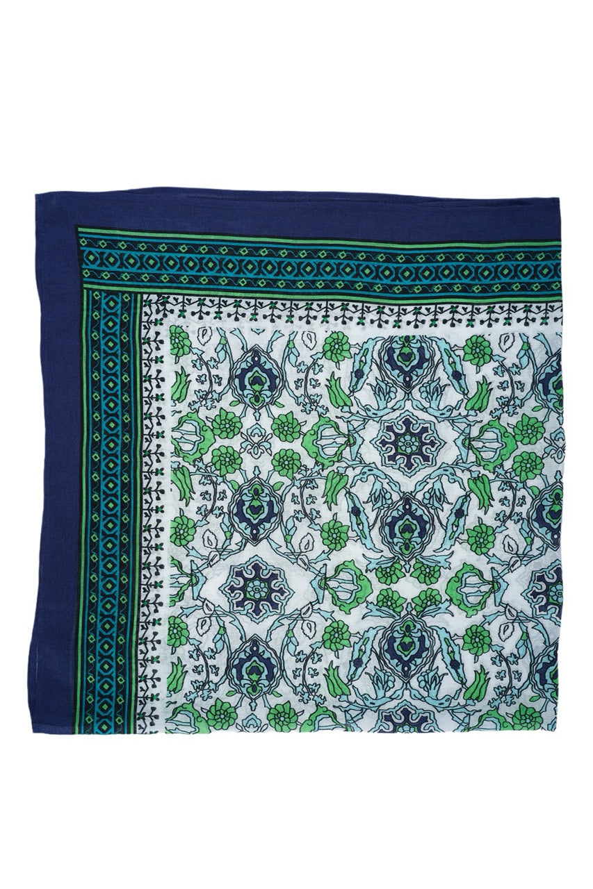 GRAND BANDANA EN MODAL FELIX BLEU MARINE