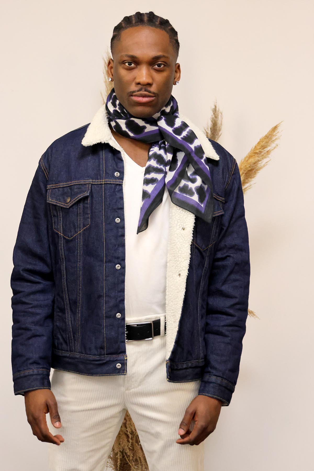 BANDANA EN COTON FILIPO MYRTILLE