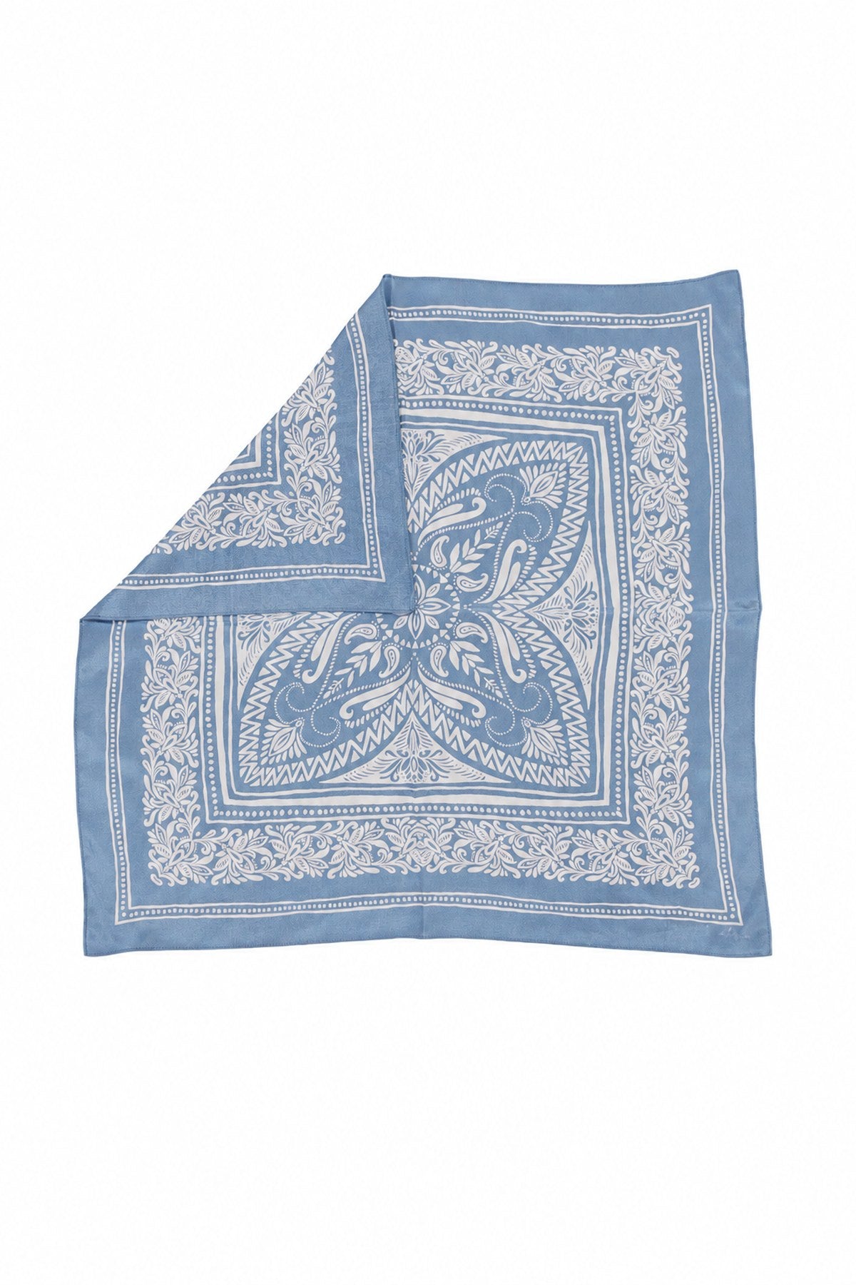 photo du bandana franky bleu replié 