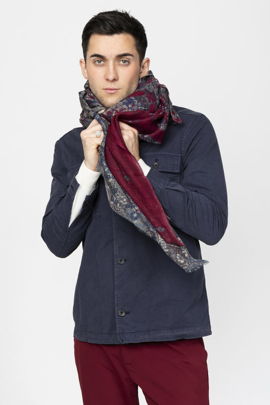 FOULARD GASTON BLEU