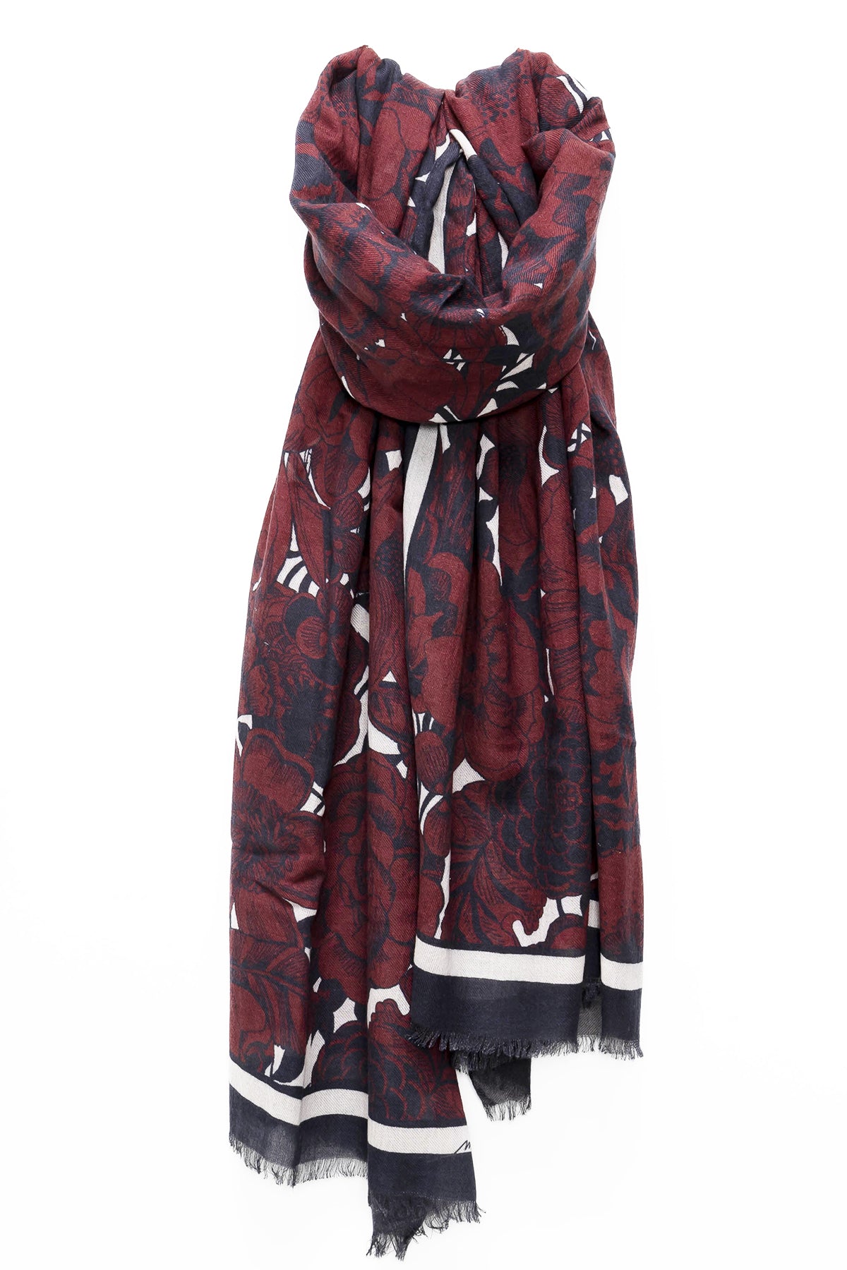 FOULARD GENZO BORDEAUX