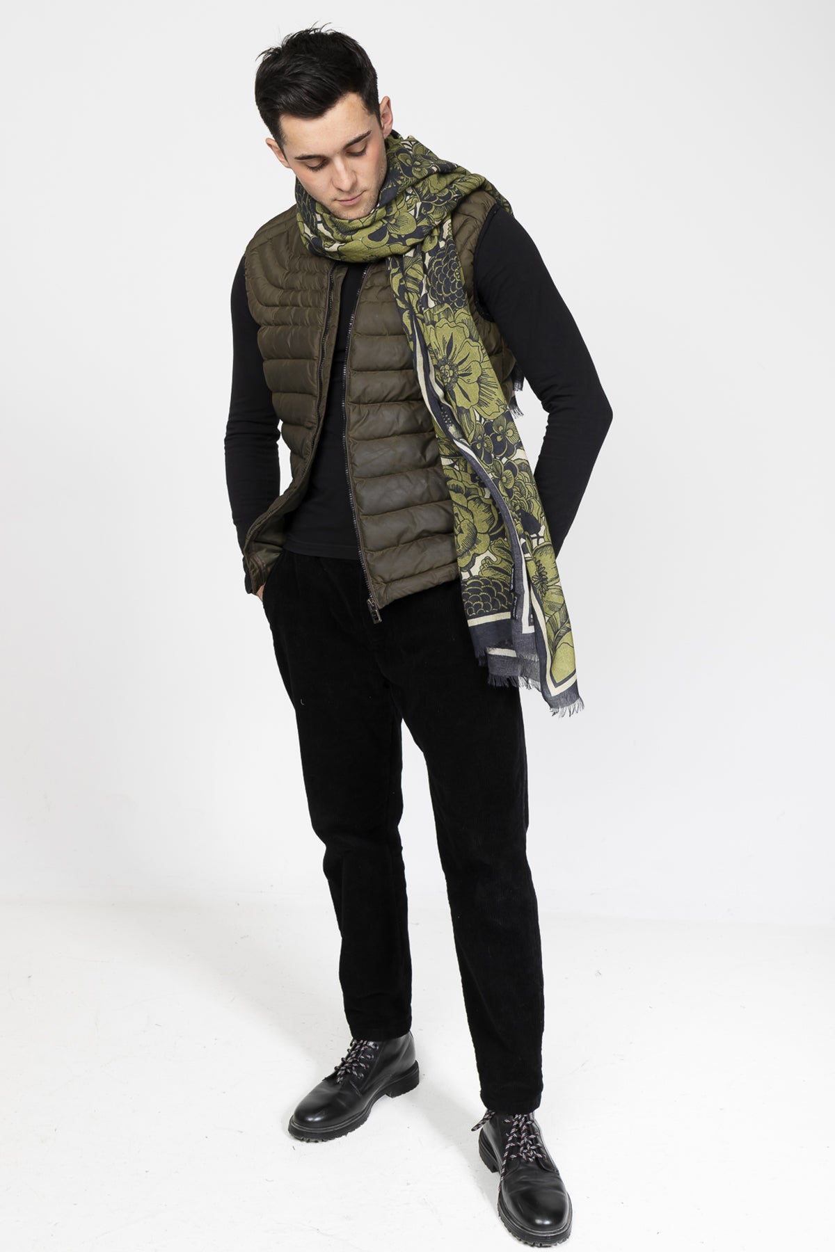 FOULARD GENZO OLIVE