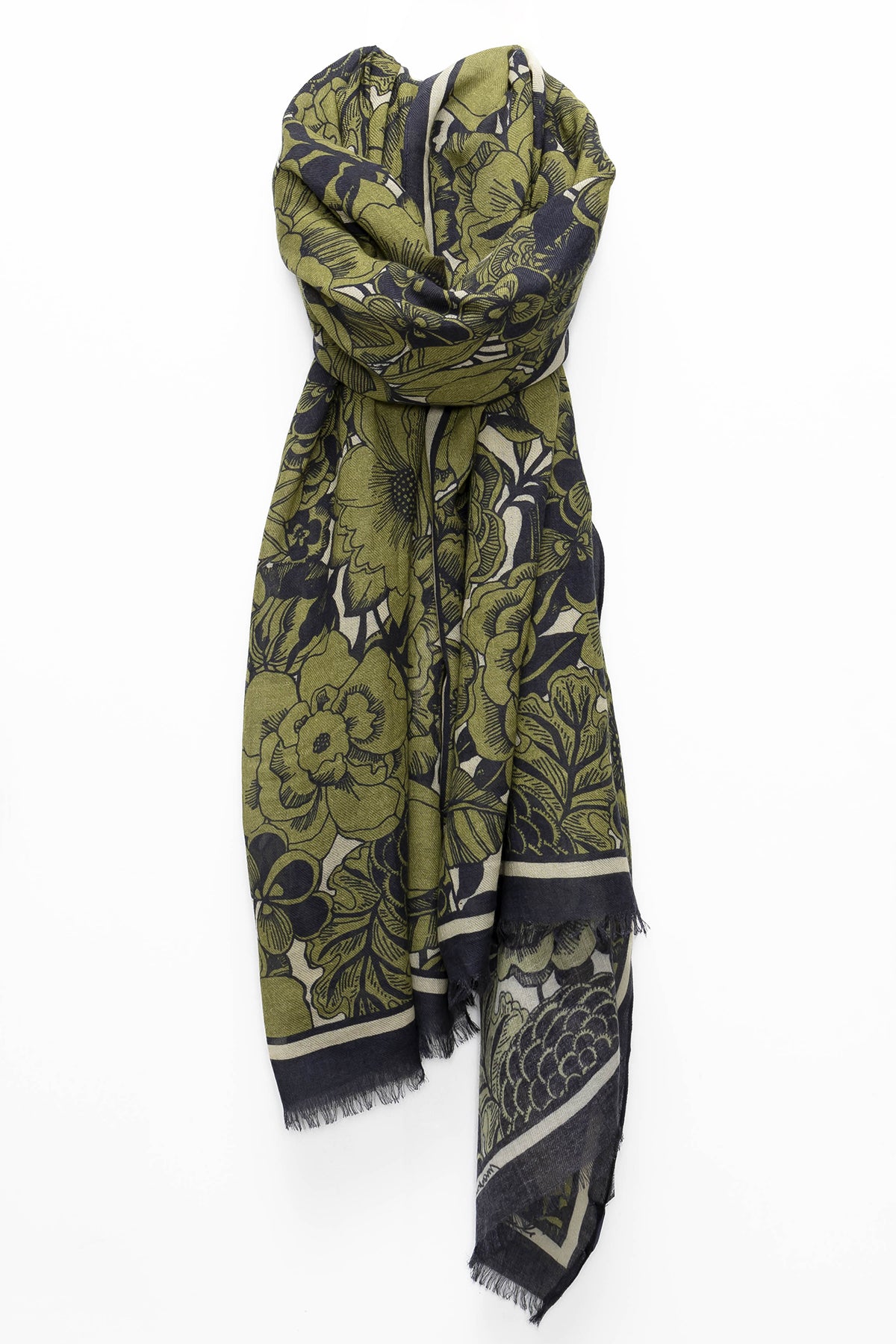 FOULARD GENZO OLIVE