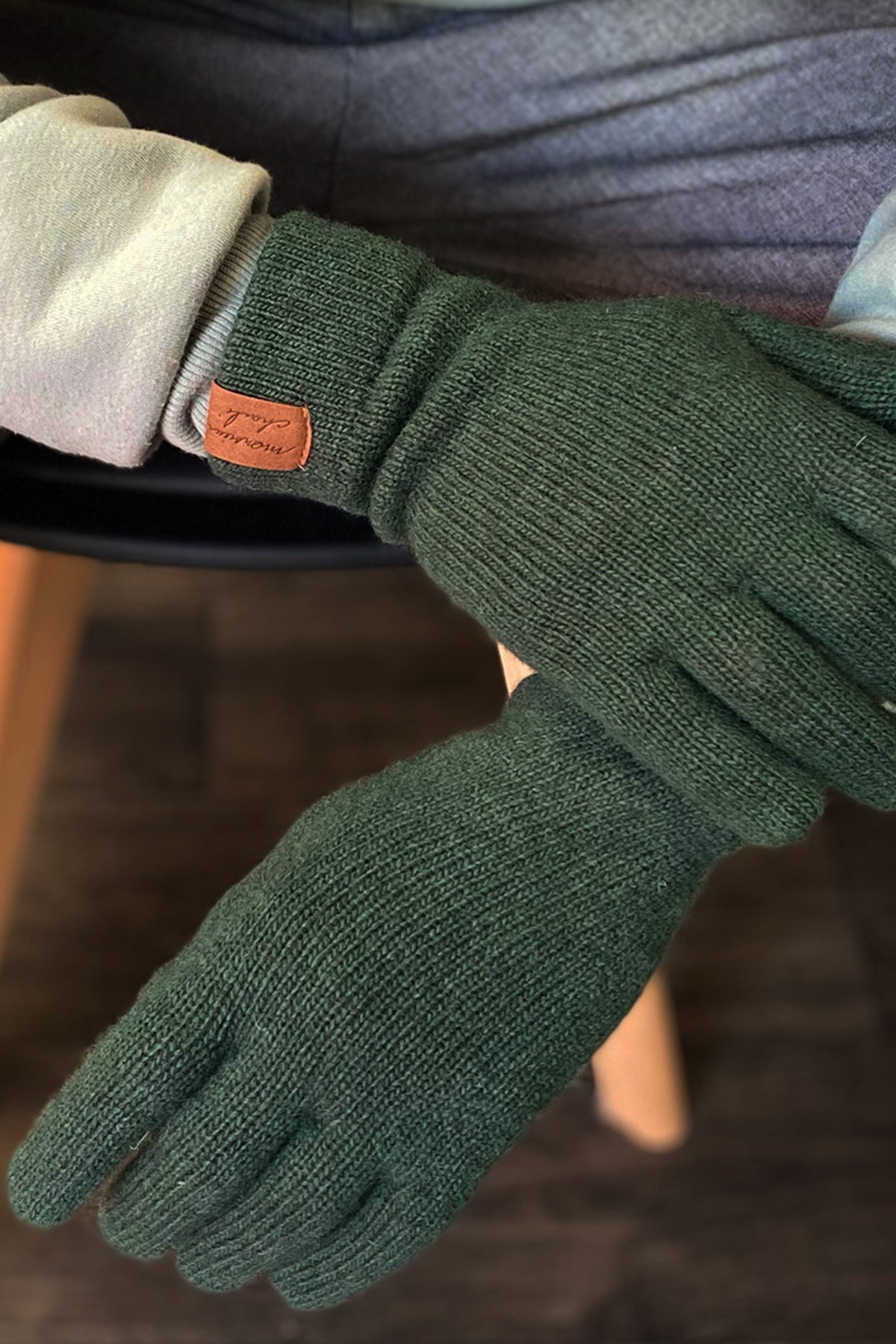 COFFRET GANTS ET ECHARPE VERT