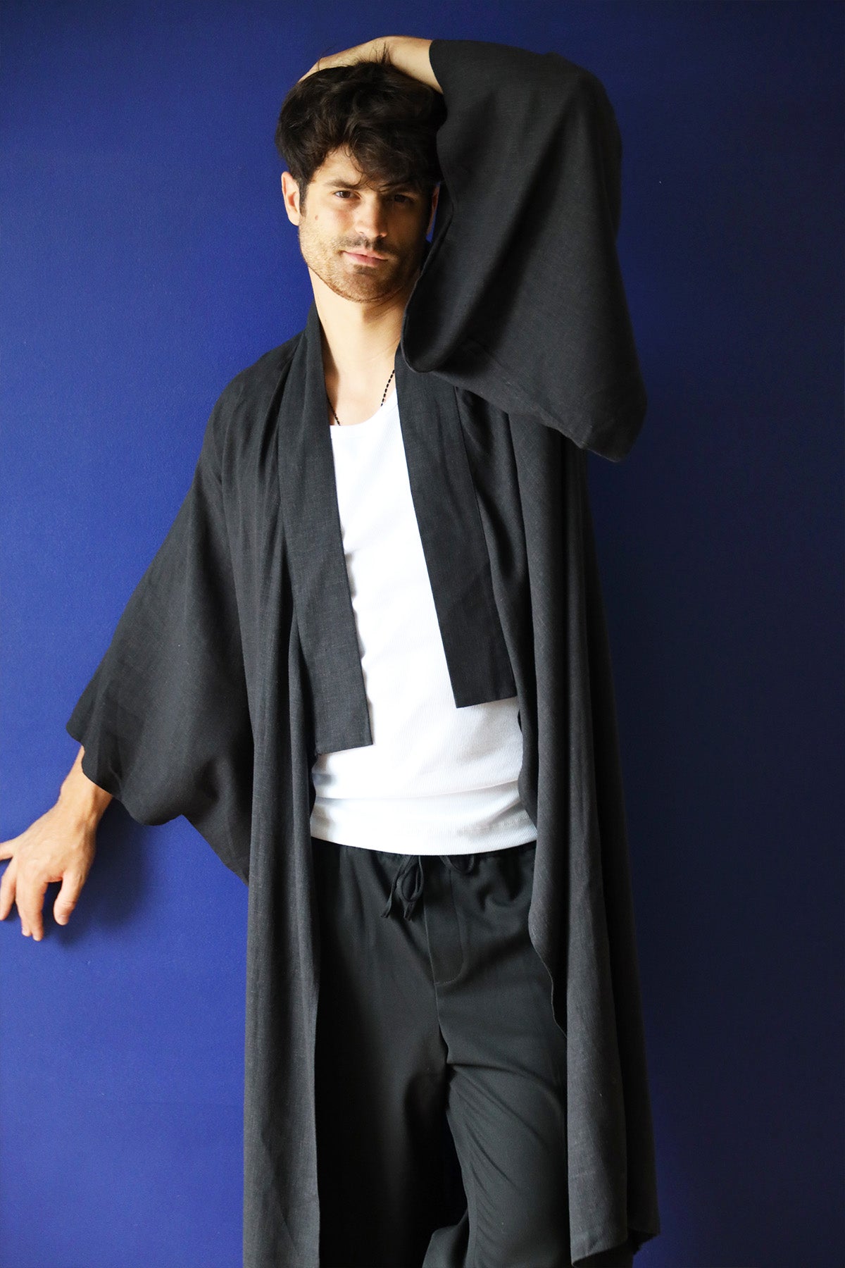 KIMONO LONG KIM NOIR