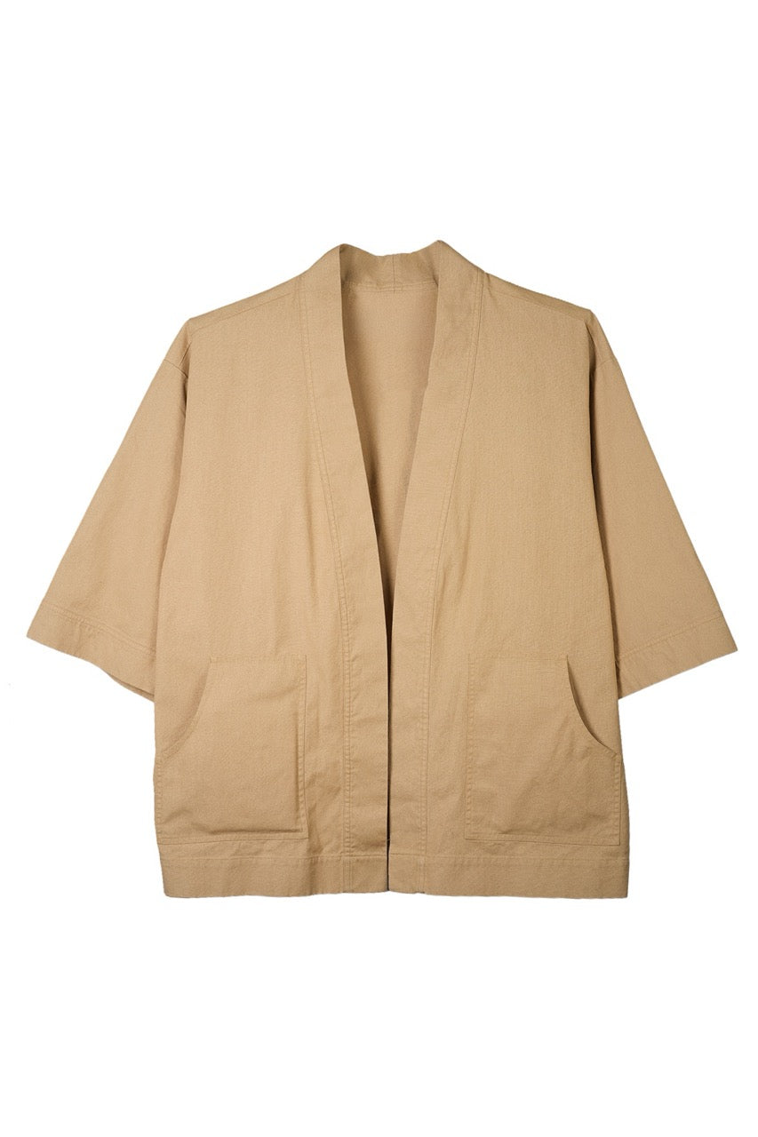 Le devant de la veste Kim camel de Monsieur Charli