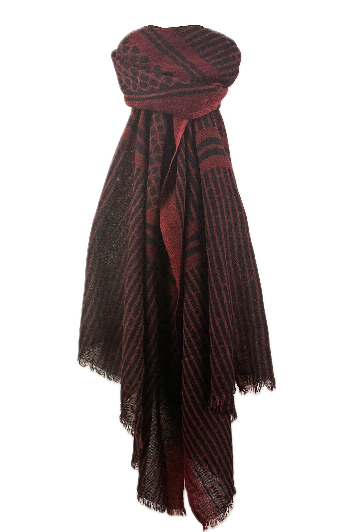 Le foulard nazare bordeaux 