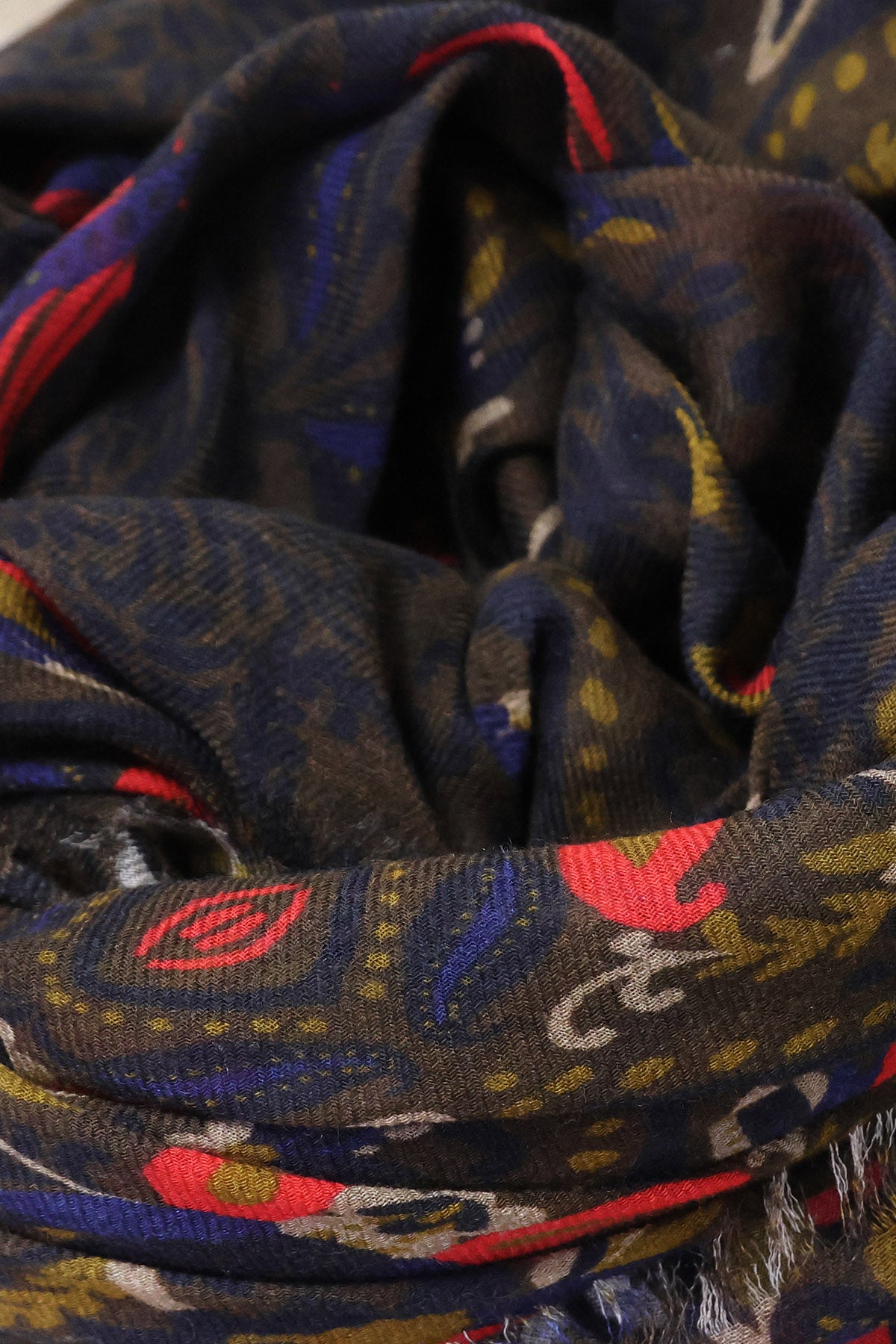 zoom d'un foulard homme 