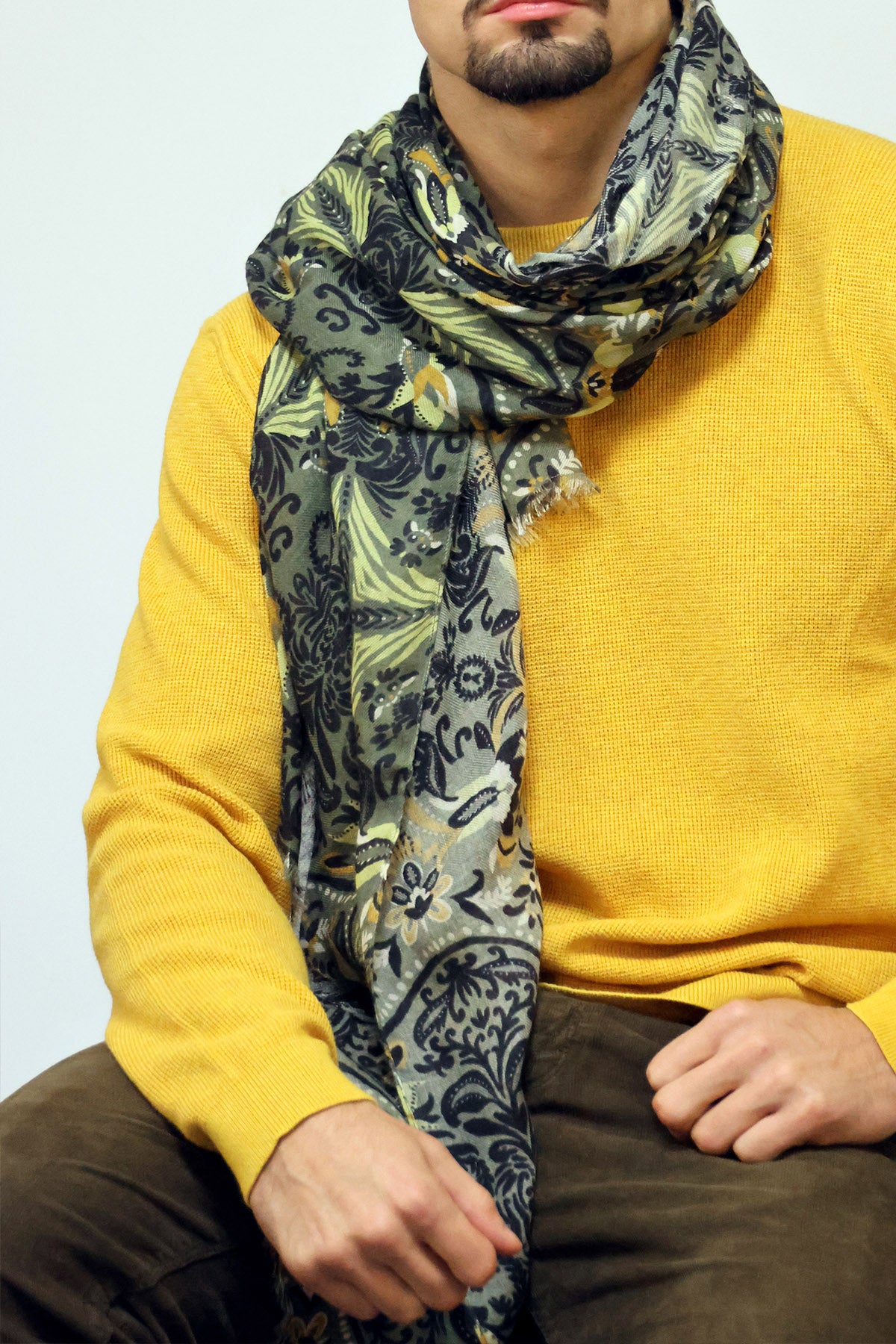 le foulard homme imprimé