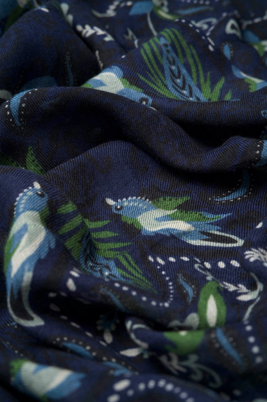 Zoom du foulard Niels signé Monsieur Charli