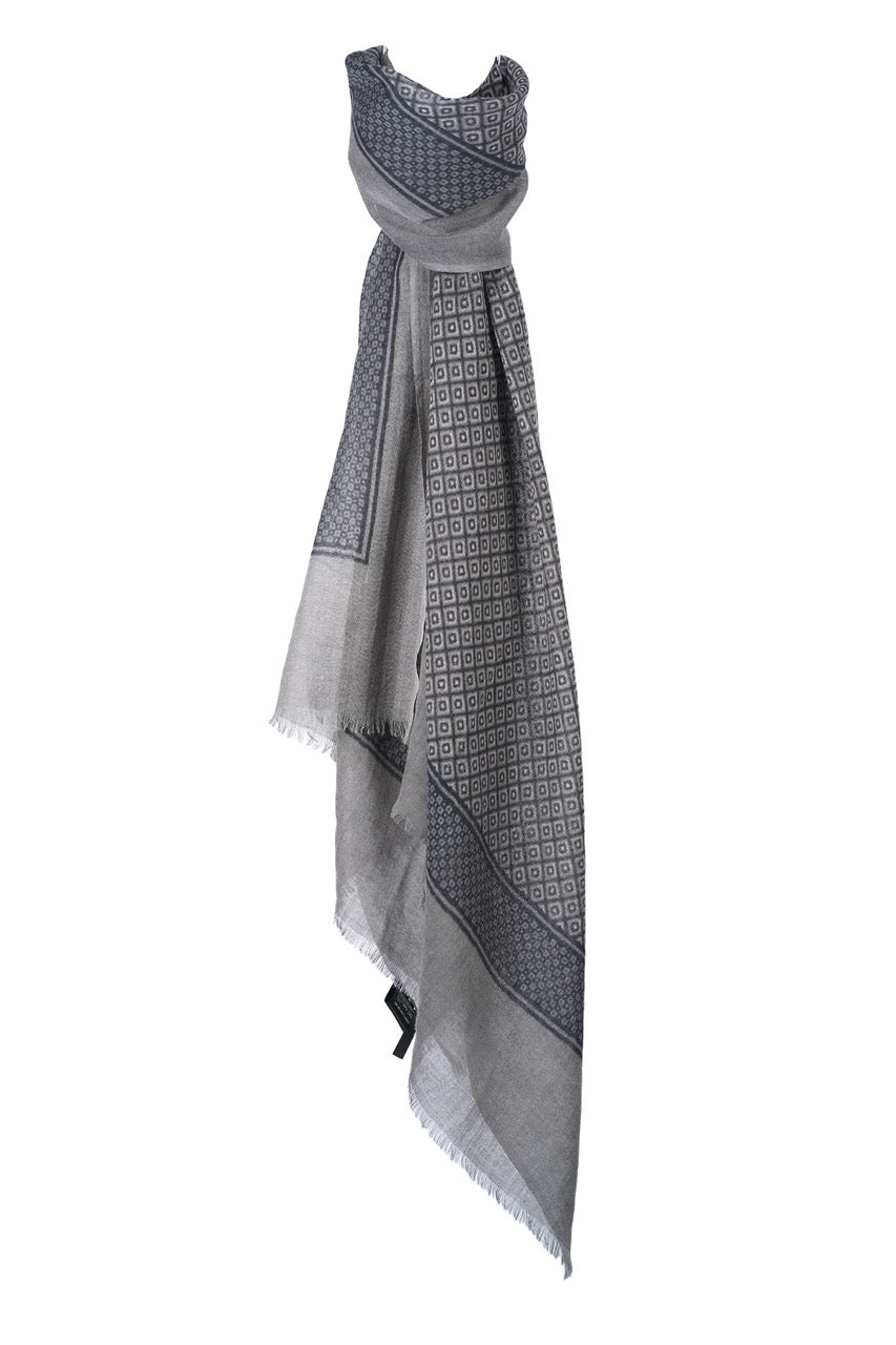 Le foulard homme pieric gris