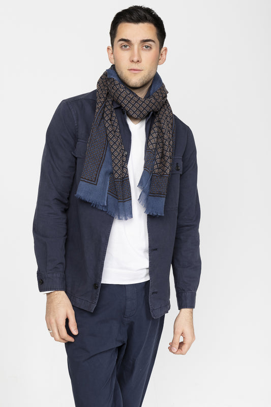 FOULARD PIERIC BLEU