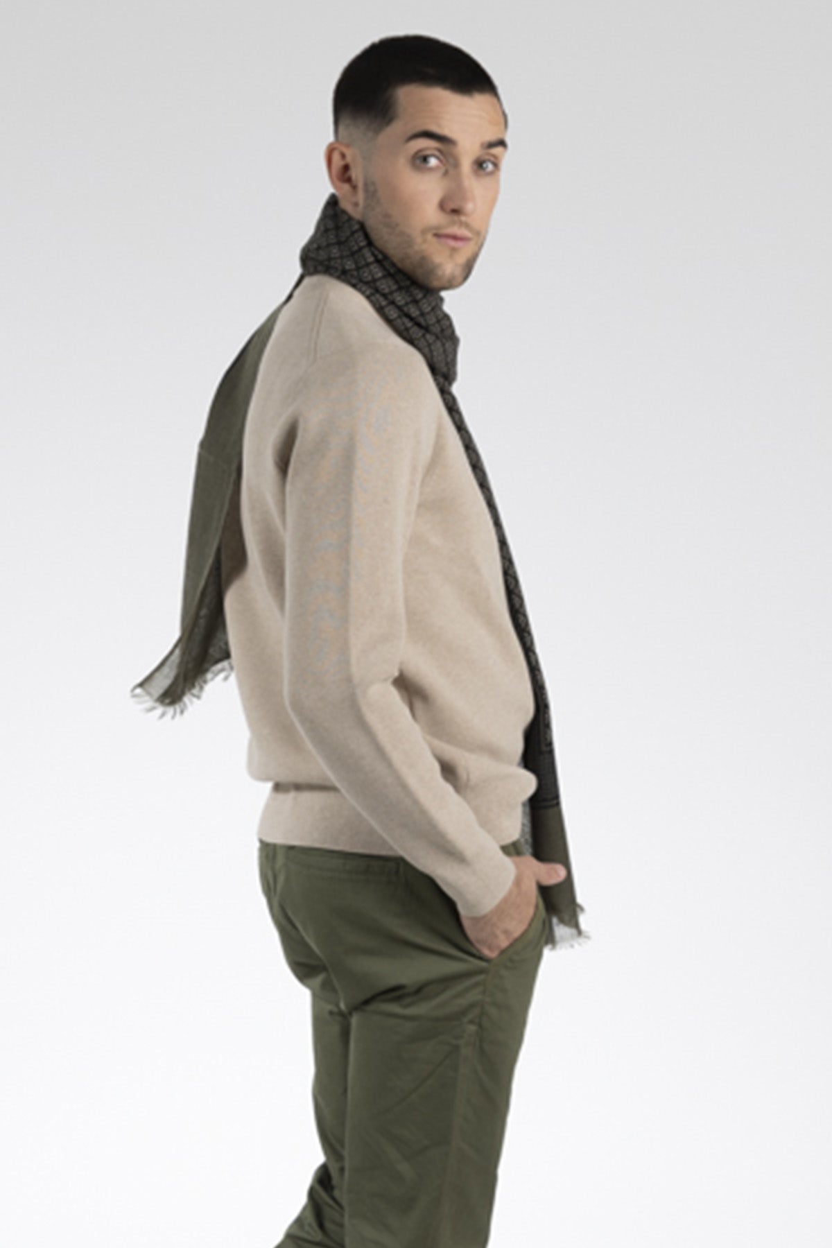 FOULARD EN LAINE PIERIC STONE