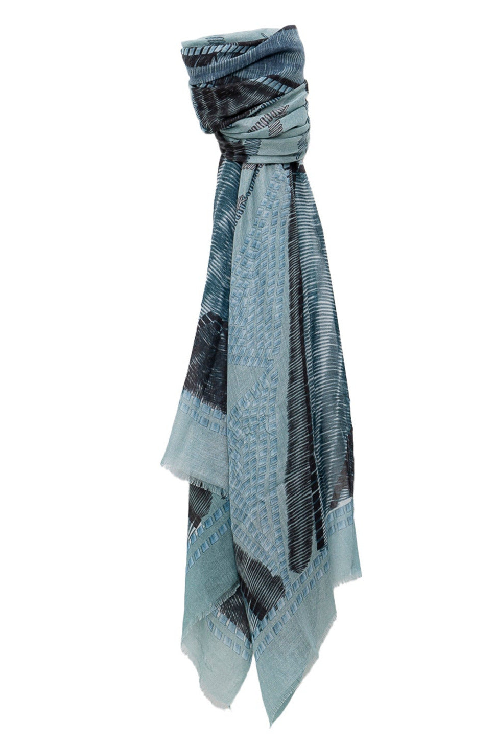 un foulard bleu de Monsieur Charli