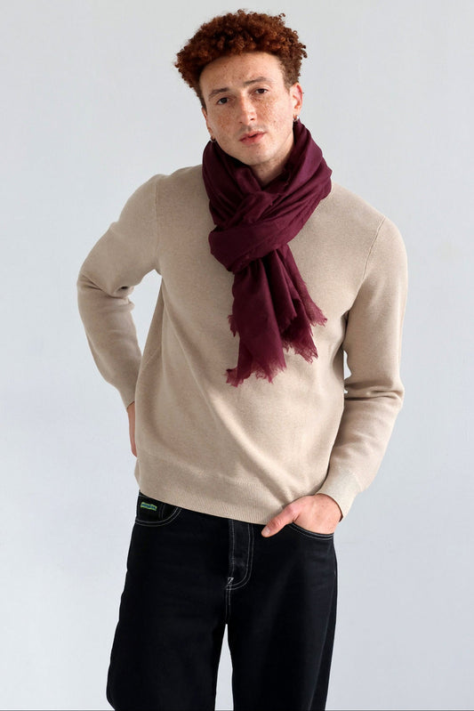 FOULARD EN LAINE RUBEN CHERRY
