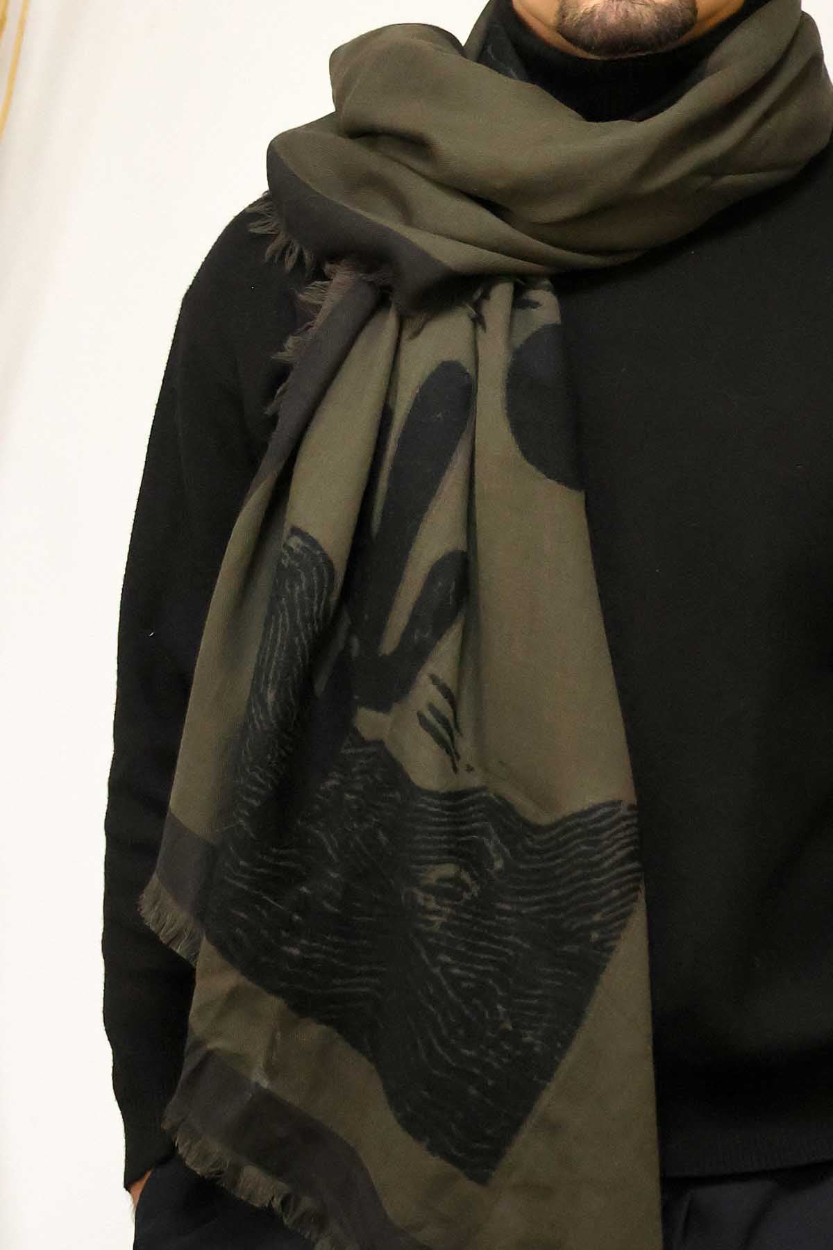 FOULARD JAQUARD SPENCER OLIVE