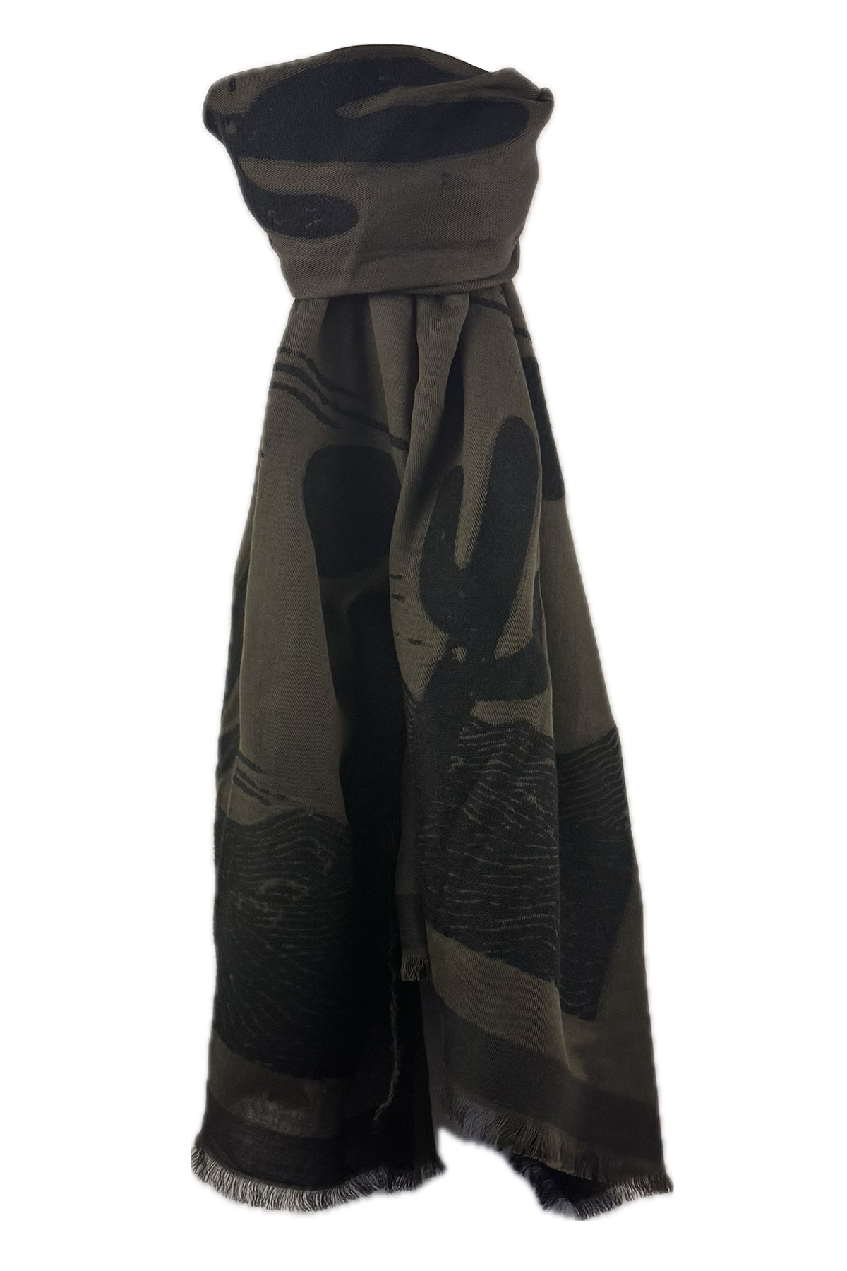 FOULARD JAQUARD SPENCER OLIVE