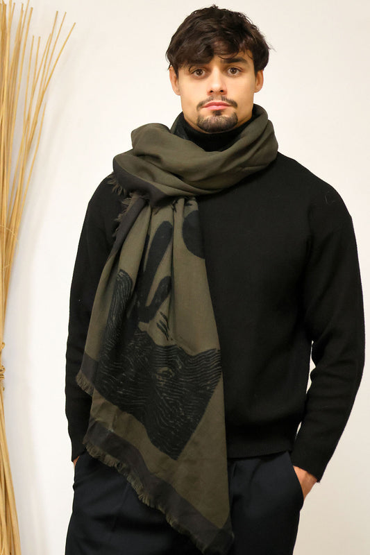 FOULARD JAQUARD SPENCER OLIVE