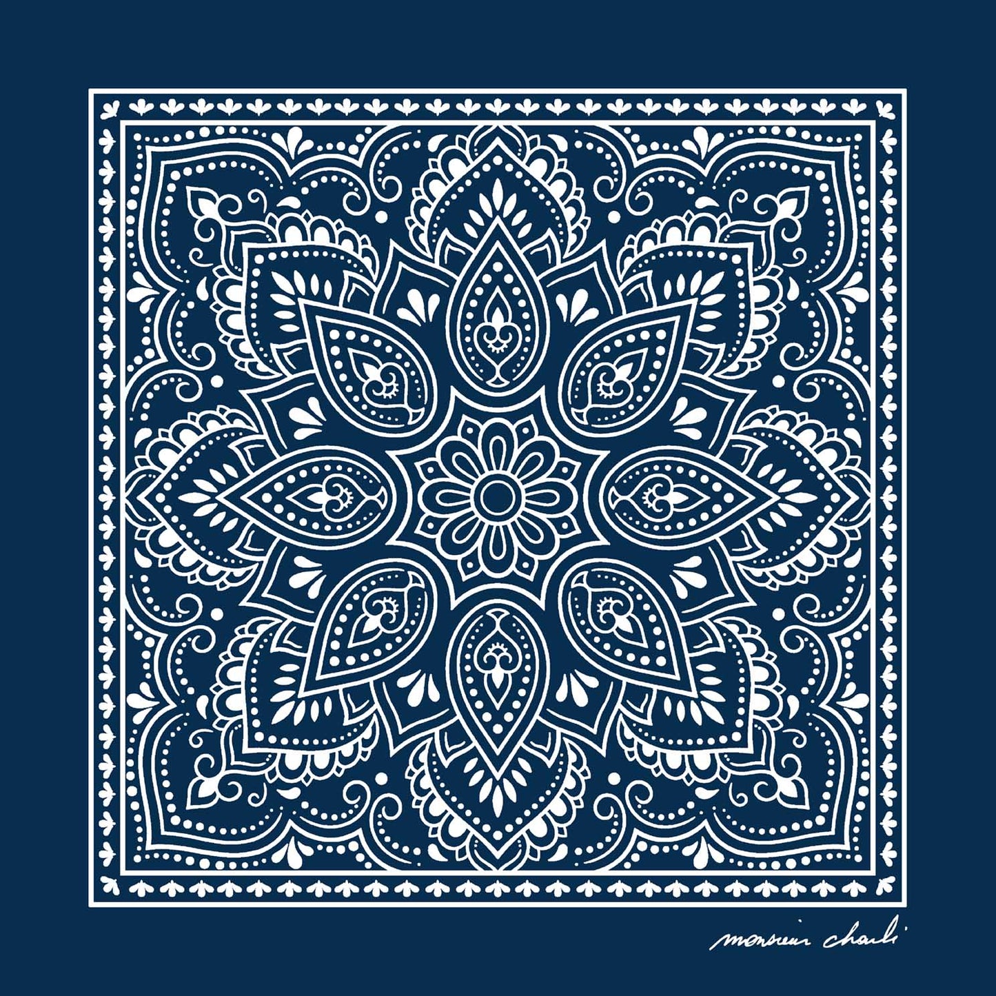 un bandana de la collection Monsieur Charli 