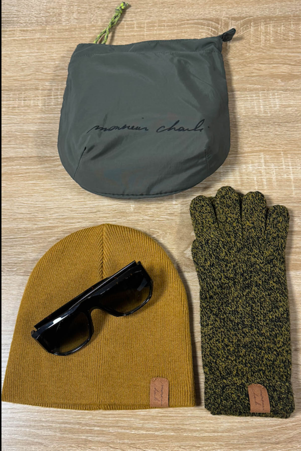 TROUSSE WILLIAM EN NYLON KAKI