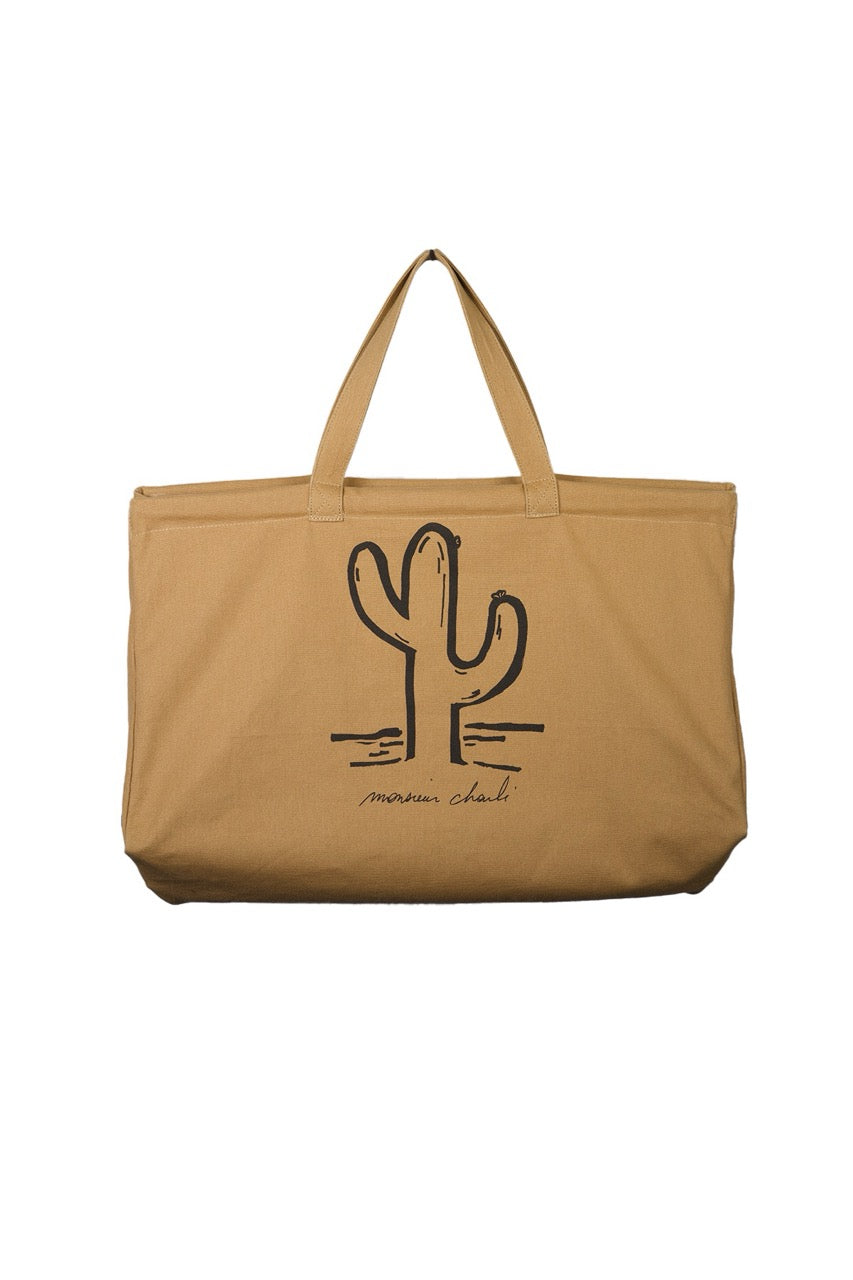 Le maxi cabas Walter camel de Monsieur Charli