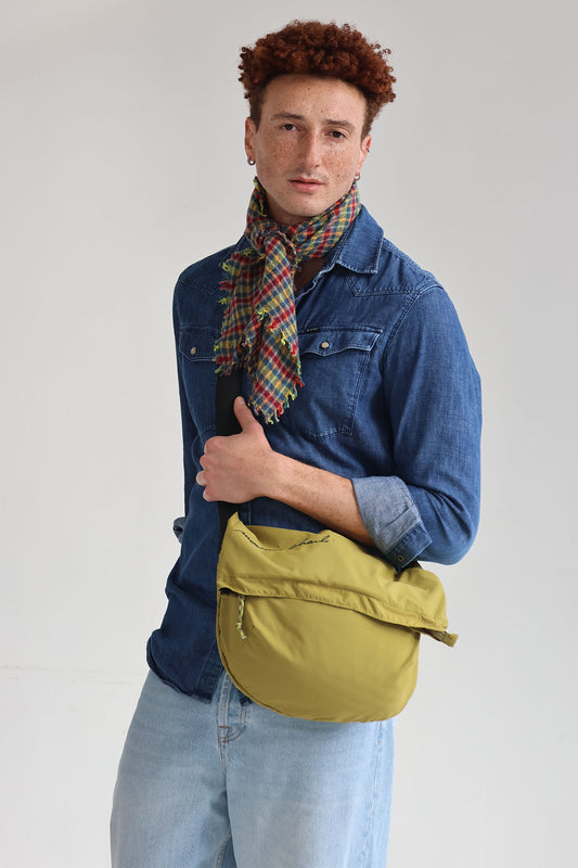 SAC BANDOULIERE HOMME WILLIAM CHARTREUSE