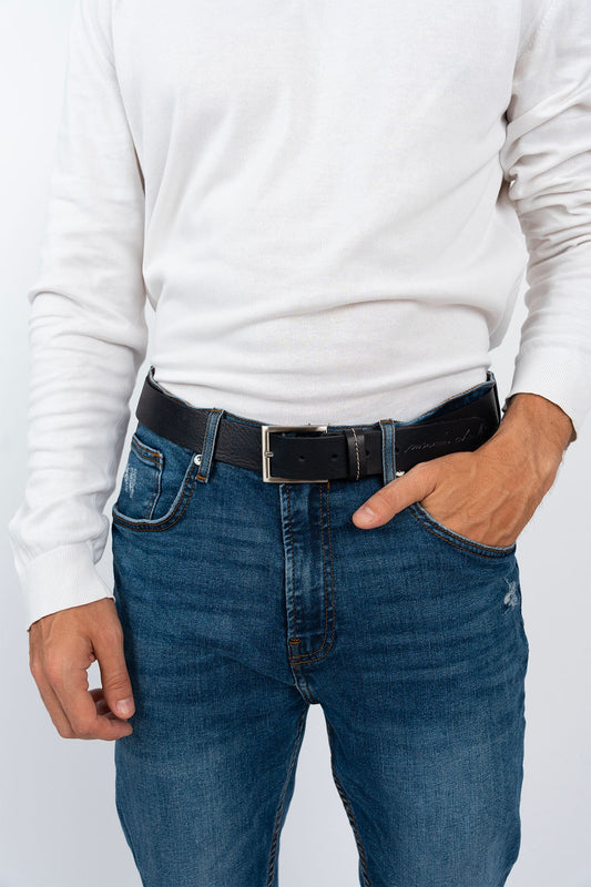 une ceinture en cuir pour homme fabriquée en France