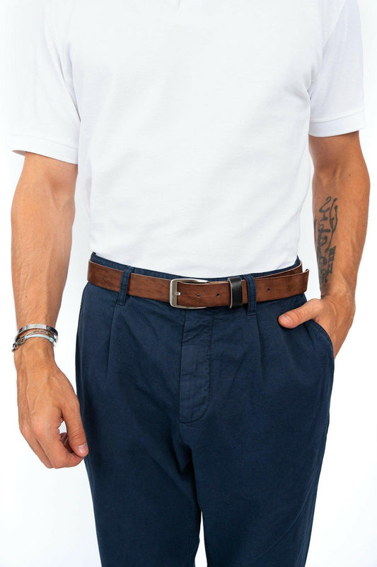 une ceinture homme en véritable cuir fabriquée en France 