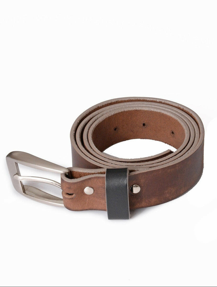 une ceinture homme en véritable cuir fabriquée en France 
